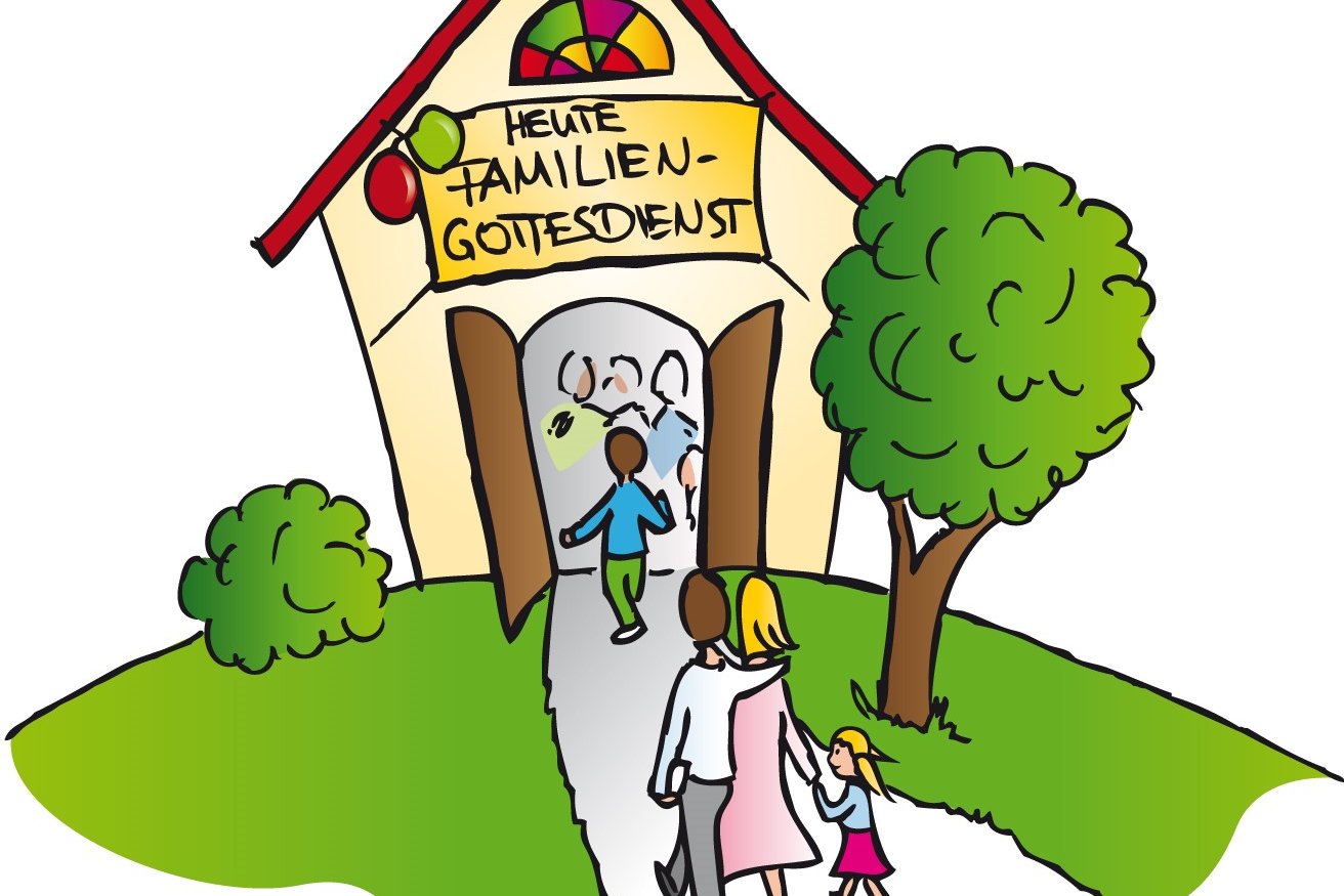Familiengottesdienst Graphik geschnitten (c) Sarah Frank In: Pfarrbriefservice.de