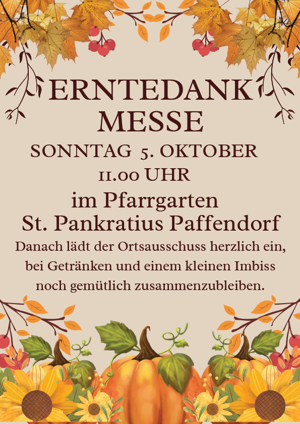 Erntedank Plakat 2025