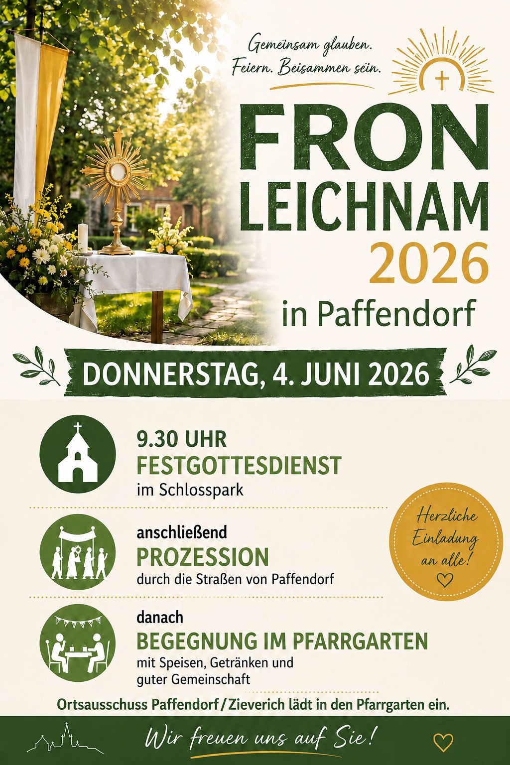 Plakat Fronleichnam gp