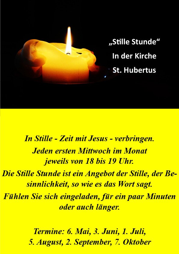 Stille Stunde in Hubertus