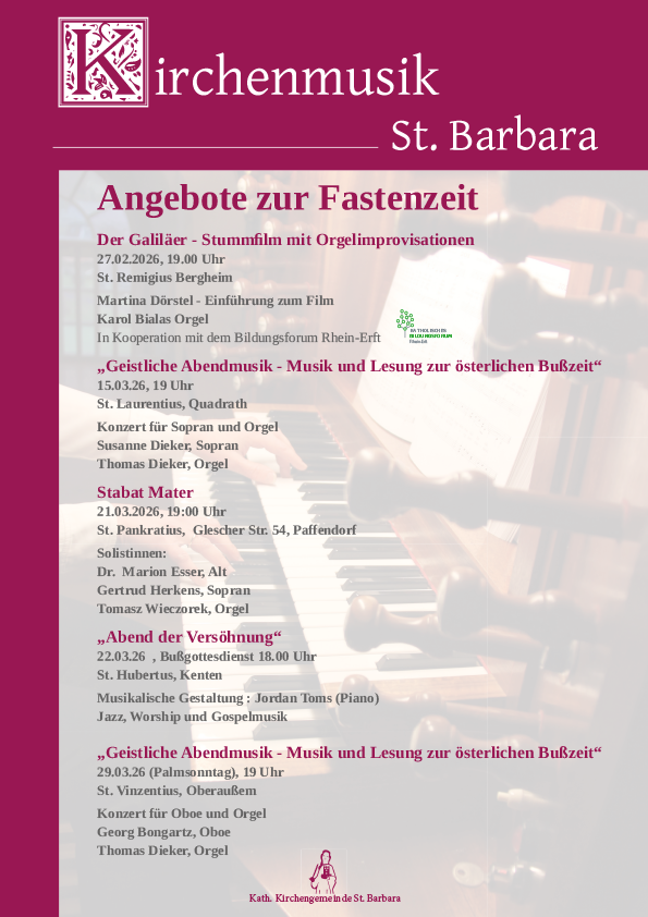 konzerte fastenzeit